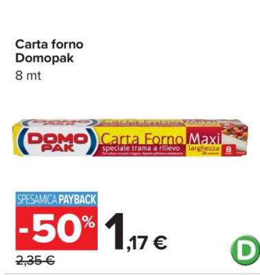 CARTA FORNO DOMOPAK