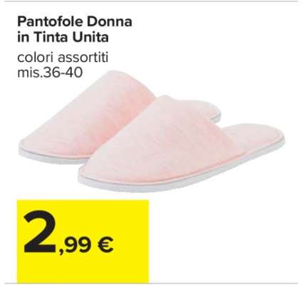 Pantofole Donna in Tinta Unita