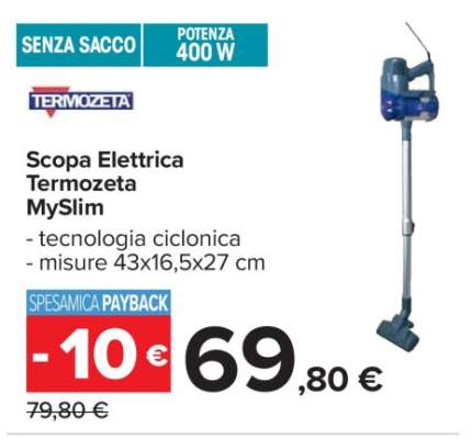 Scopa Elettrica Termozeta MySlim