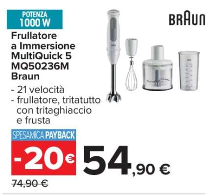 Frullatore a Immersione MultiQuick 5 MQ50236M Braun