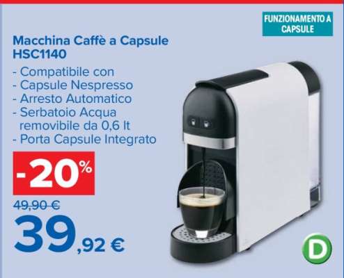 Macchina Caffè a Capsule HSC1140