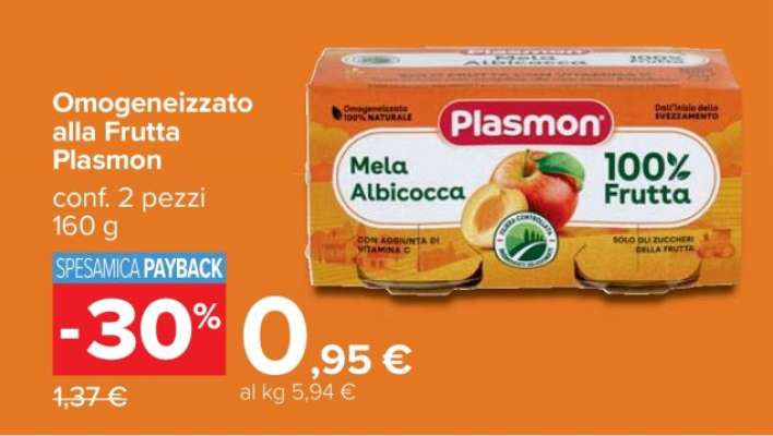 Omogeneizzato alla Frutta Plasmon