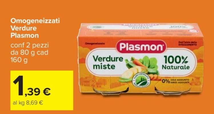 Omogeneizzati Verdure Plasmon
