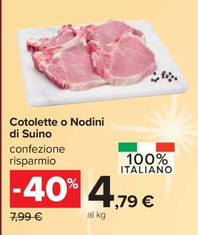 Cotolette o Nodini di Suino
