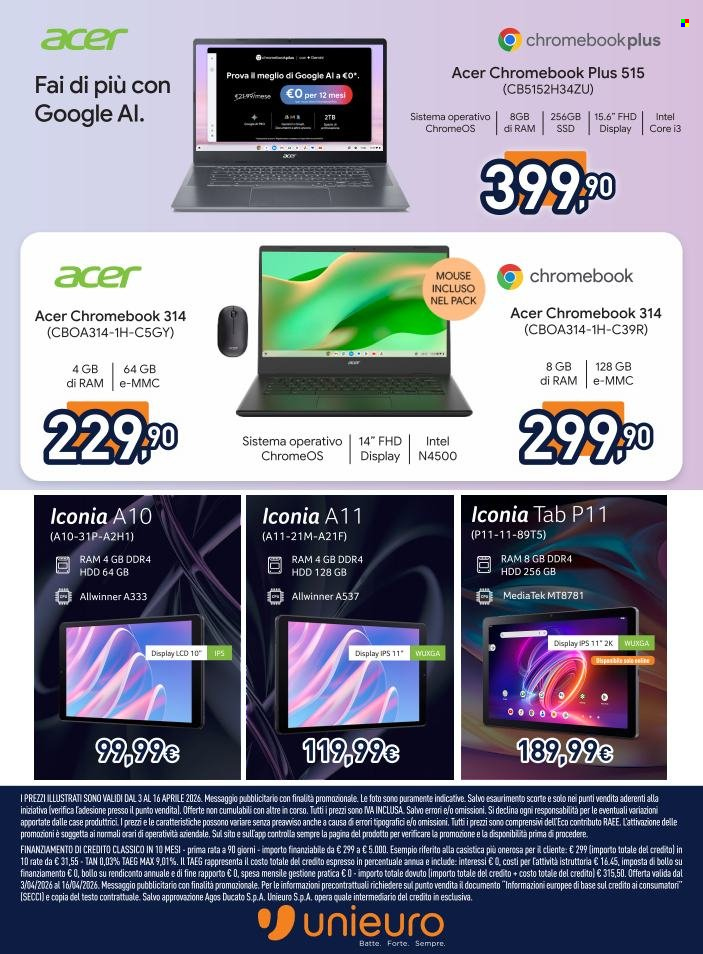 Volantino Unieuro - 3/4/2026 - 16/4/2026. Pagina 6