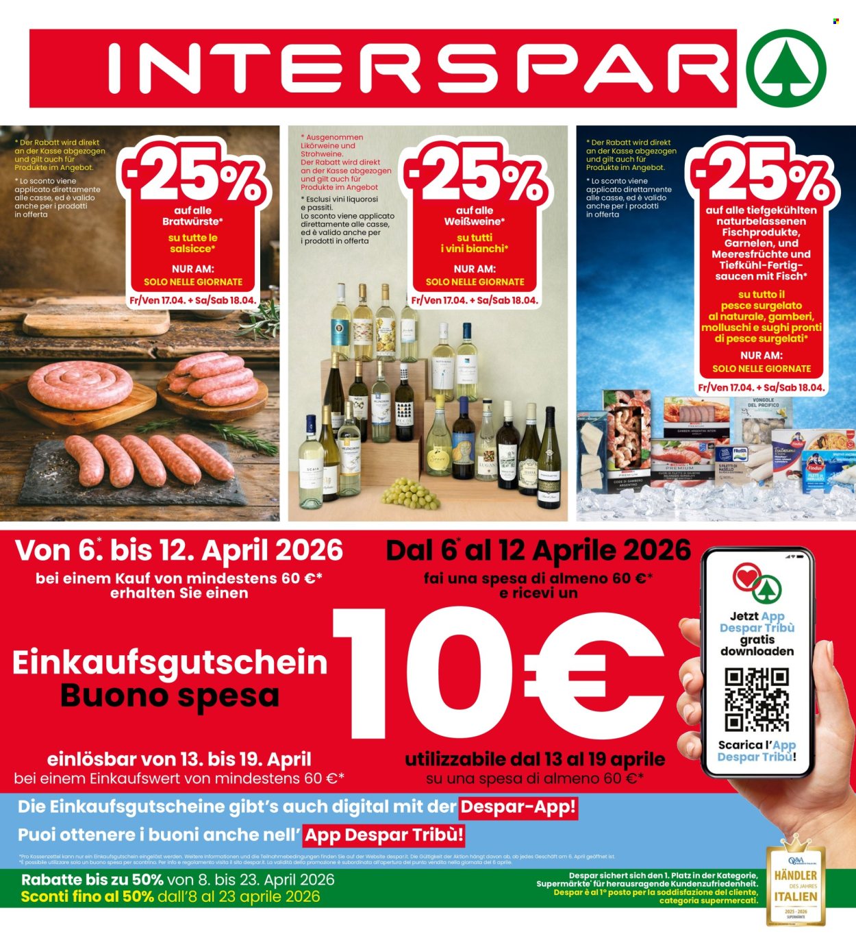 Volantino Interspar - 8/4/2026 - 23/4/2026. Pagina 1