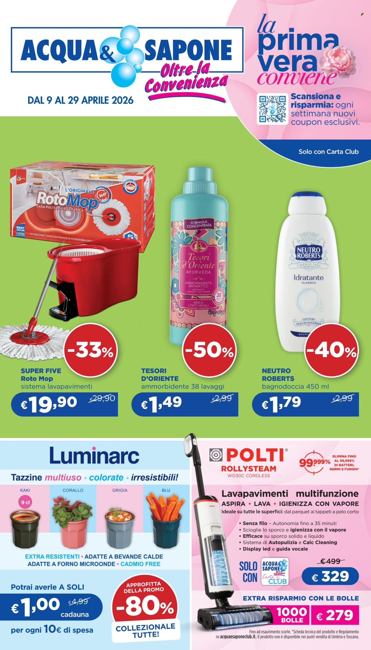 Volantino Acqua & Sapone - 9/4/2026 - 29/4/2026. Pagina 1