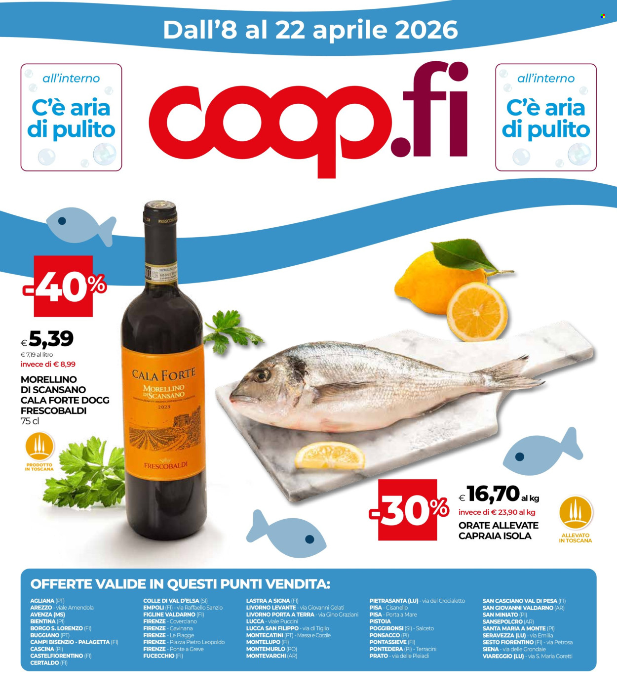 Volantino Coop - 8/4/2026 - 22/4/2026. Pagina 1