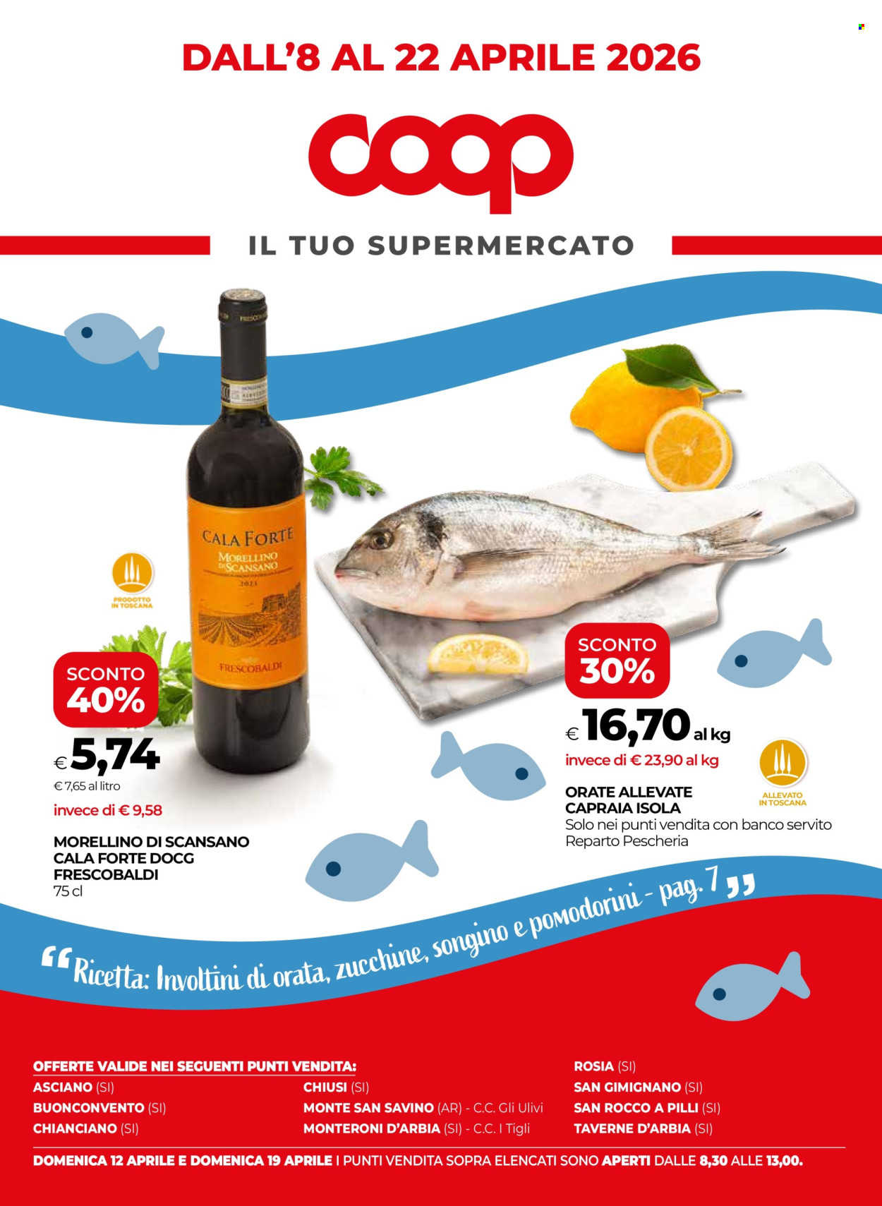 Volantino Coop - 8/4/2026 - 22/4/2026. Pagina 1