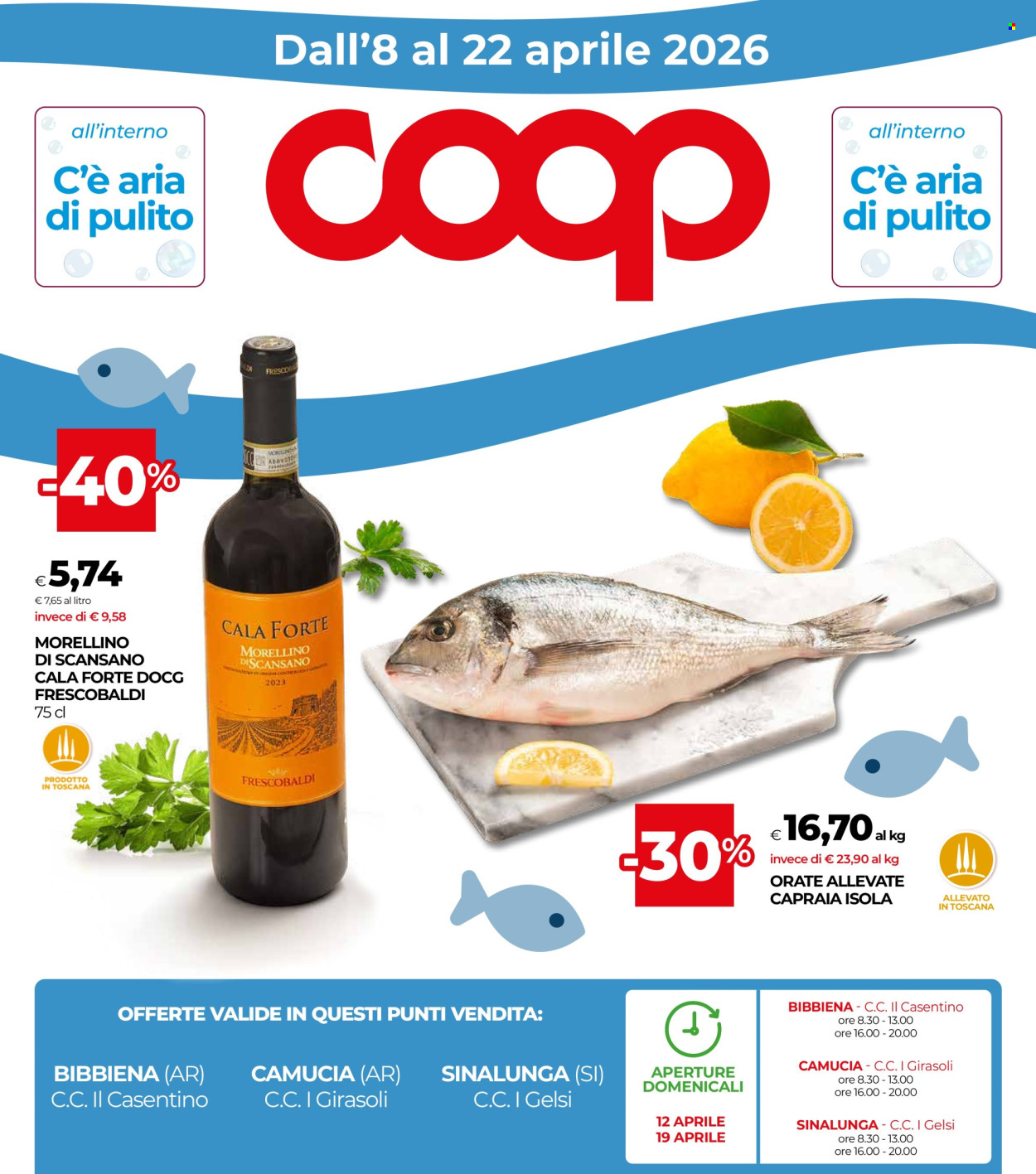 Volantino Coop - 8/4/2026 - 22/4/2026. Pagina 1