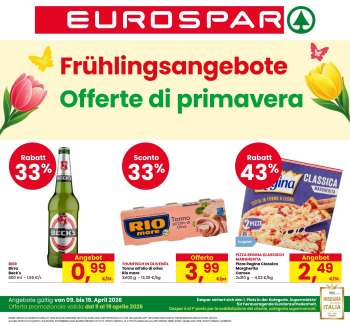 Volantino Eurospar - 9/4/2026 - 19/4/2026.