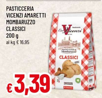 PASTICCERIA VICENZI AMARETTI MOMBARUZZO CLASSICI