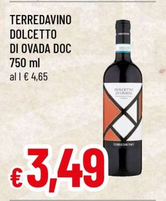 TERREDAVINO DOLCETTO DI OVADA DOC 750 ml