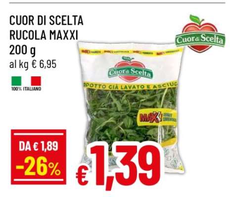 CUOR DI SCELTA RUCOLA MAXXI