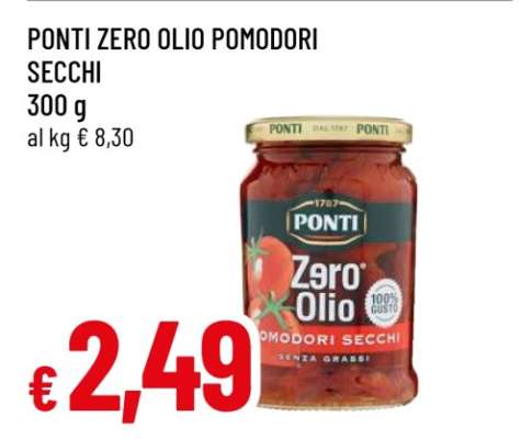 PONTI zero olio pomodori secchi