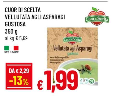 CUOR DI SCELTA VELLUTATA AGLI ASPARAGI GUSTOSA