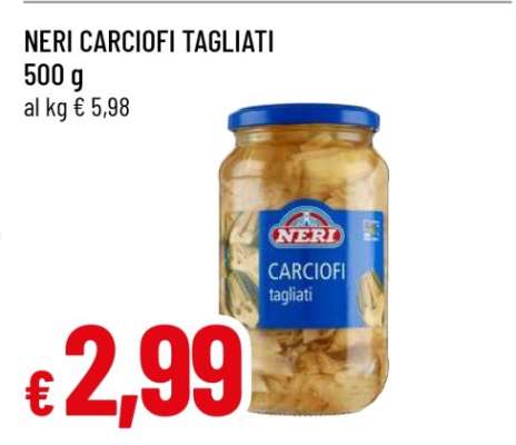 NERI CARCIOFI TAGLIATI