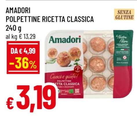 AMADORI POLPETTINE RICETTA CLASSICA