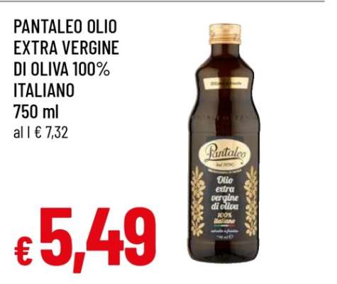 PANTALEO OLIO EXTRA VERGINE DI OLIVA 100% ITALIANO