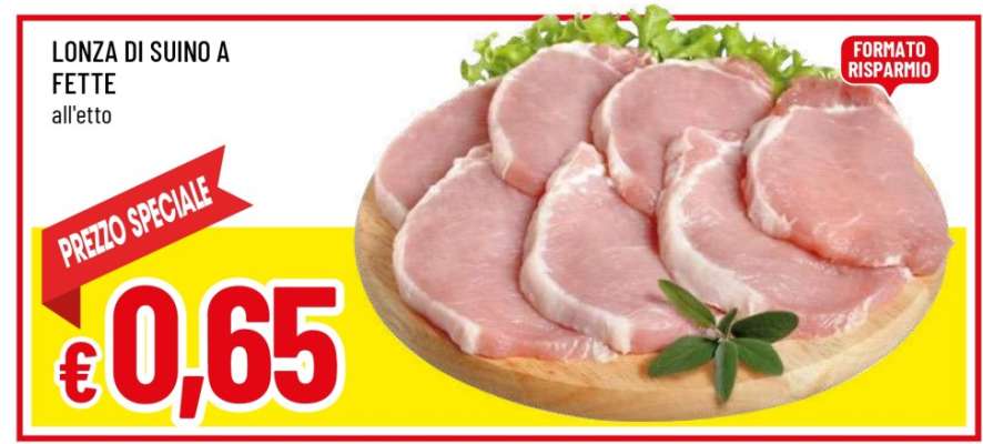 Lonza di Suino a Fette