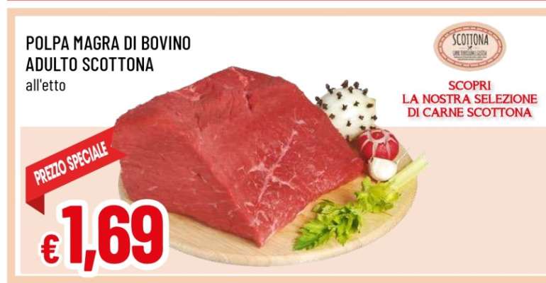 POLPA MAGRA DI BOVINO ADULTO SCOTTONA
