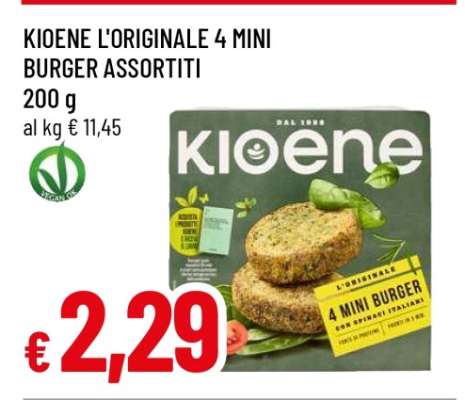 Kioene L'Originale 4 Mini Burger Assortiti