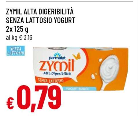 ZYMIL ALTA DIGERIBILITÀ SENZA LATTOSIO YOGURT