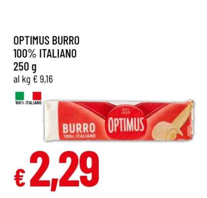 OPTIMUS BURRO 100% ITALIANO
