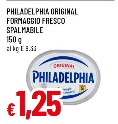 PHILADELPHIA ORIGINAL FORMAGGIO FRESCO SPALMABILE