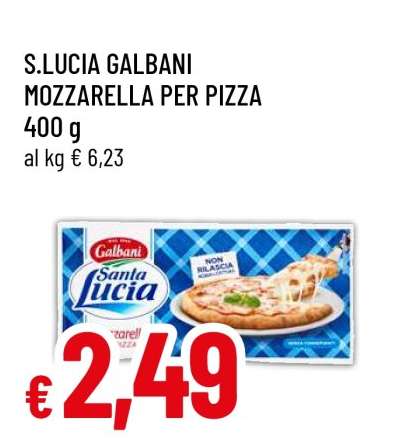 S.LUCIA GALBANI MOZZARELLA PER PIZZA