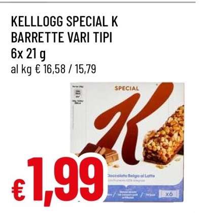 Kellogg Special K Barrette Vari Tipi