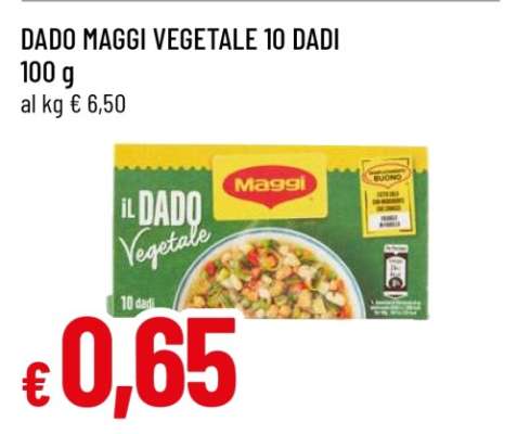 DADO MAGGI VEGETALE 10 DADI