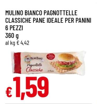 MULINO BIANCO PAGNOTTELLE CLASSICHE