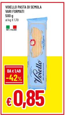 Voiello Pasta di Semola Vari Formati