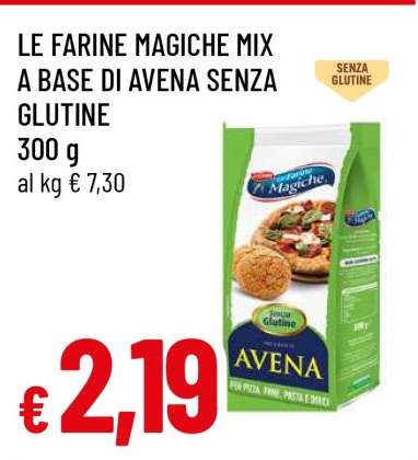 LE FARINE MAGICHE MIX A BASE DI AVENA SENZA GLUTINE