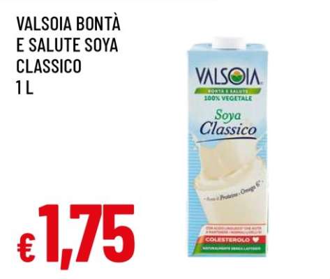 VALSOIA BONTÀ E SALUTE SOYA CLASSICO 1 L