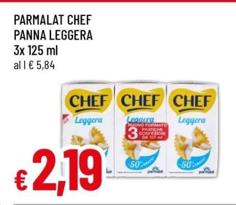 PARMALAT CHEF PANNA LEGGERA