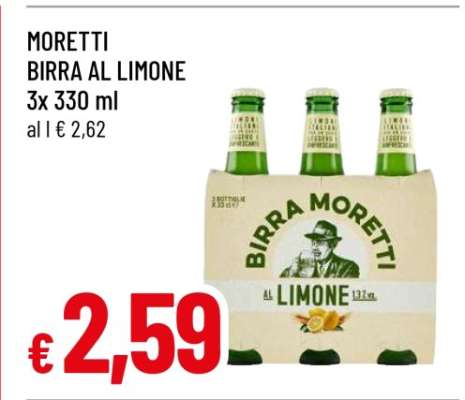 MORETTI BIRRA AL LIMONE