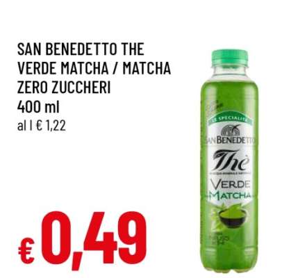 SAN BENEDETTO THE VERDE MATCHA / MATCHA ZERO ZUCCHERI