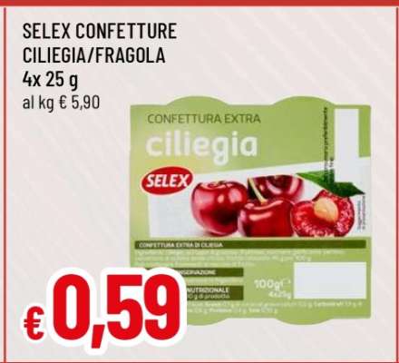 SELEX CONFETTURE CILIEGIA/FRAGOLA