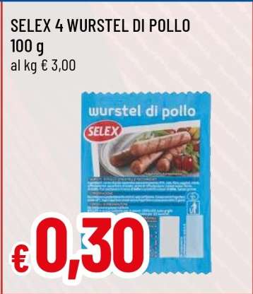SELEX 4 WURSTEL DI POLLO