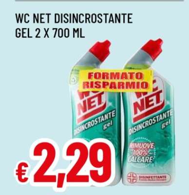WC NET DISINCROSTANTE GEL 2 X 700 ML