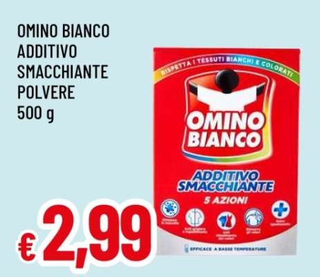 OMINO BIANCO ADDITIVO SMACCHIANTE POLVERE