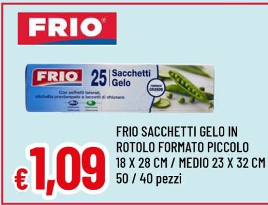 FRIO SACCHETTI GELO IN ROTOLO FORMATO PICCOLO