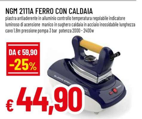 NGM 2111A FERRO CON CALDAIA