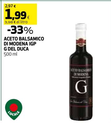 ACETO BALSAMICO DI MODENA IGP G DEL DUCA