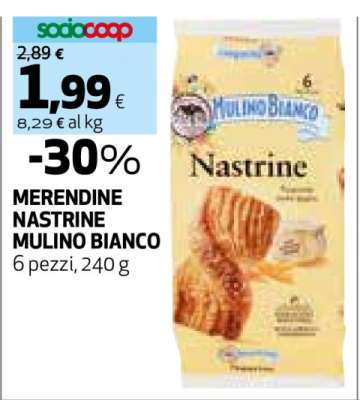 MERENDINE NASTRINE MULINO BIANCO