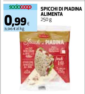 SPICCHI DI PIADINA ALIMENTA