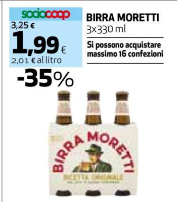 BIRRA MORETTI