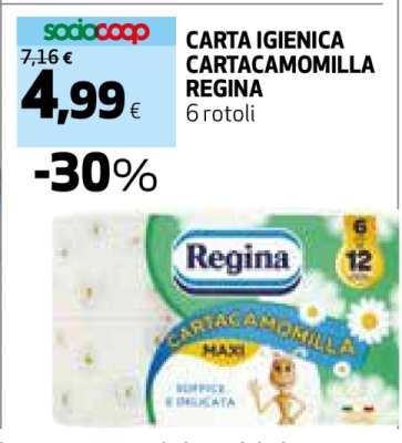 Carta Igienica Cartacamomilla Regina
